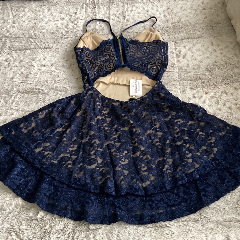 Midnight Blue Evening Dress - Picture 5 of 5